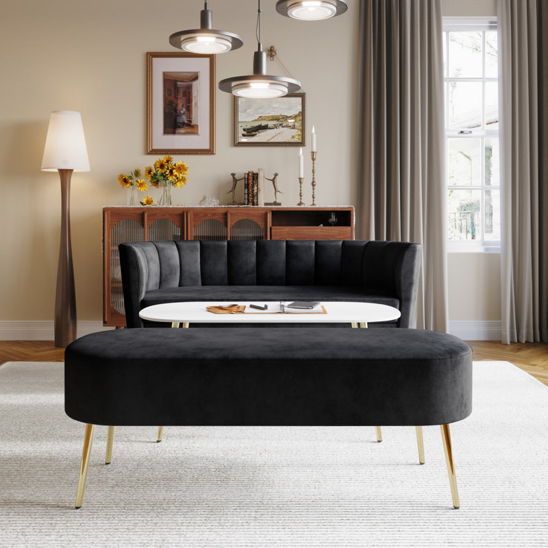 Willa Arlo Interiors Keighley 3 Piece Velvet Living Room Set